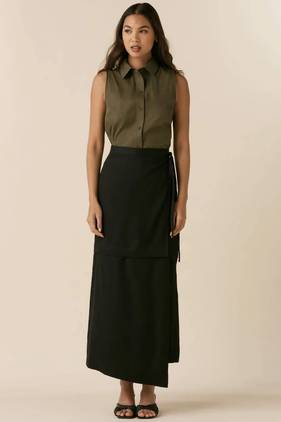 The Convertible Wrap Midi Skirt