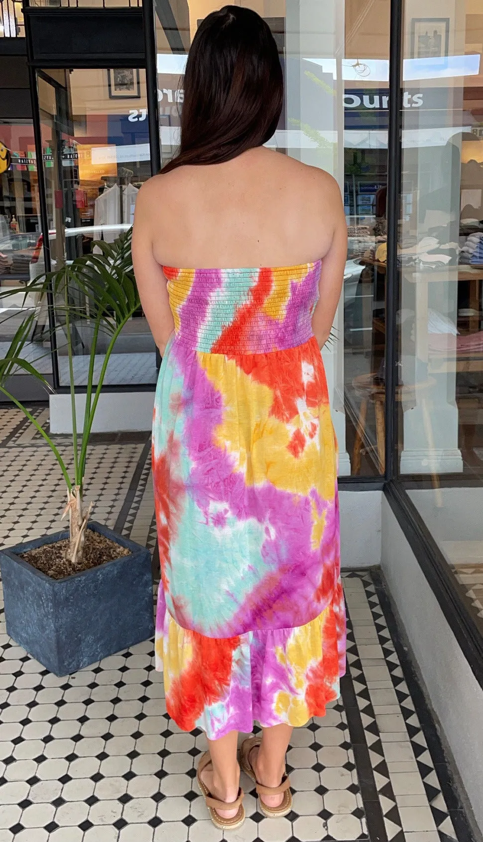 Tie Dye Convertible Sundress Skirt