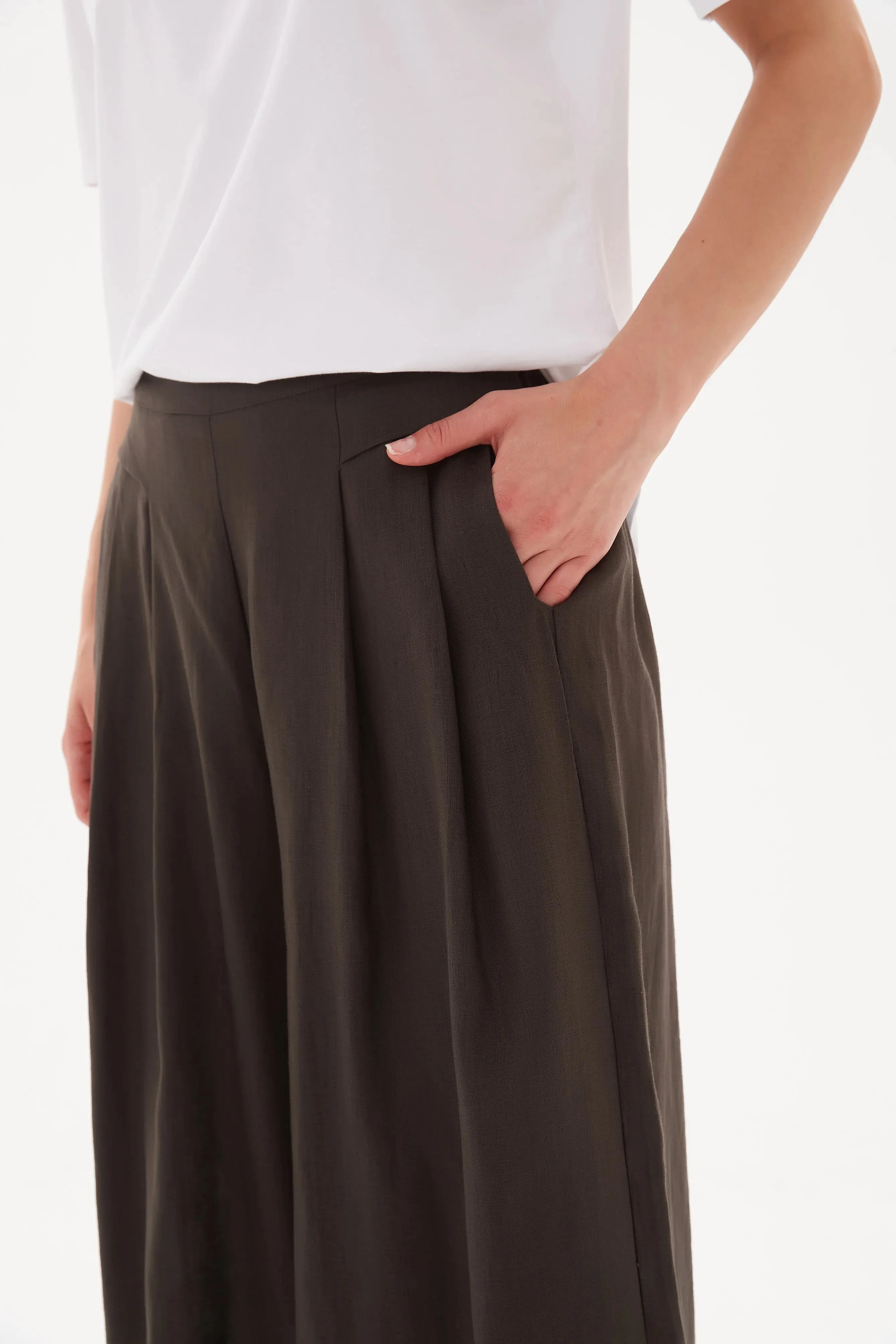 Tirelli Elastic Back Palazzo Pant