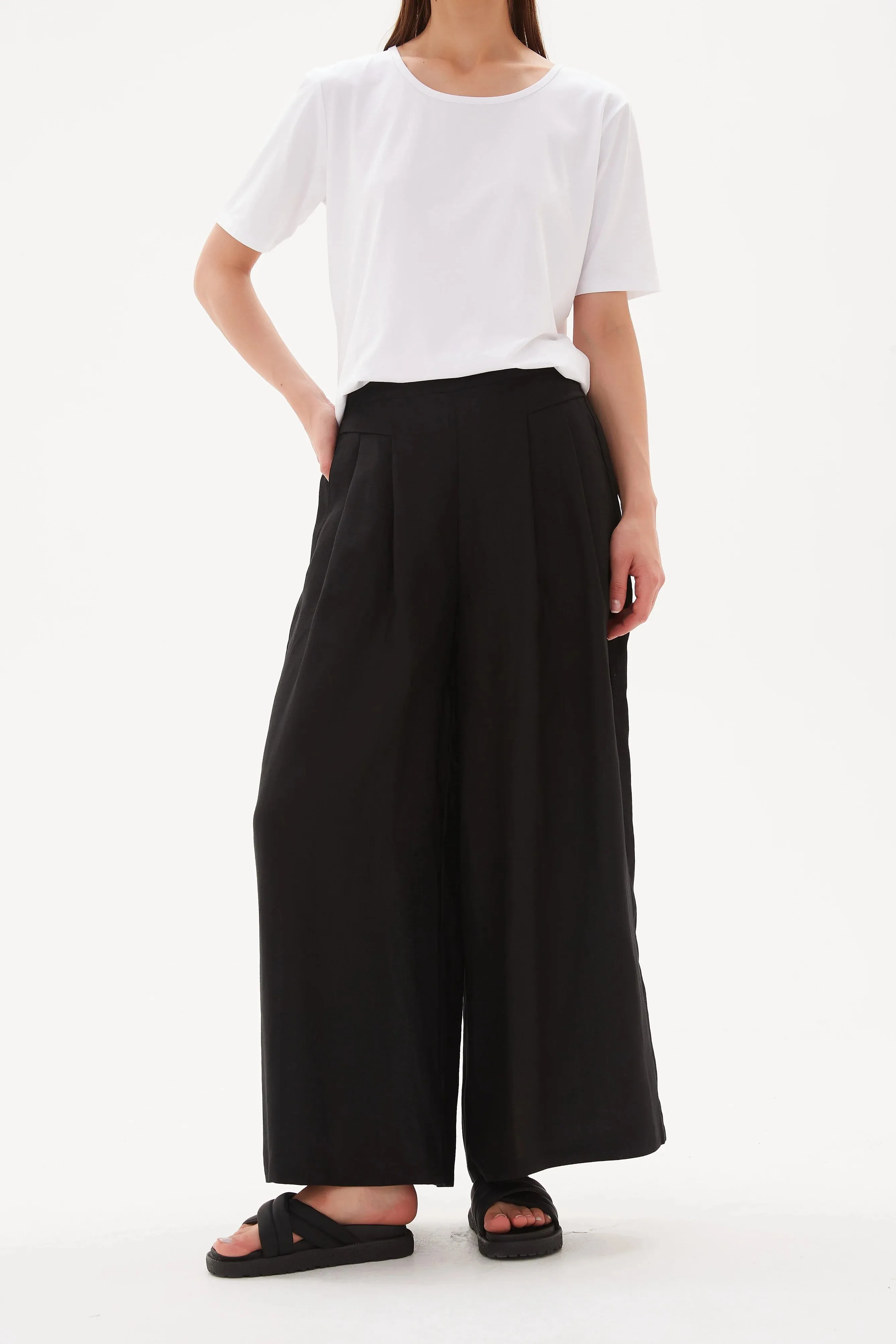 Tirelli Elastic Back Palazzo Pant