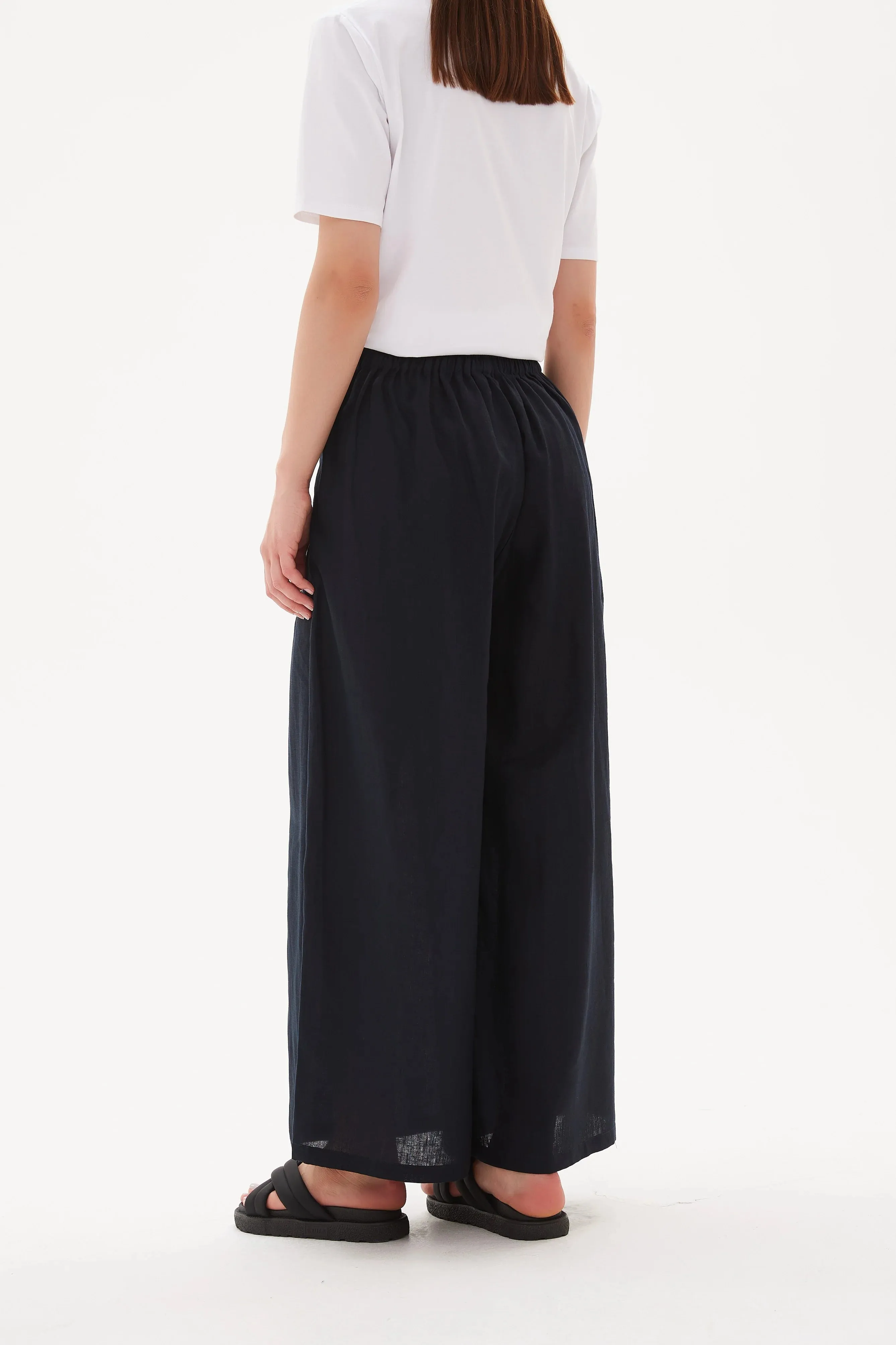 Tirelli Elastic Back Palazzo Pant