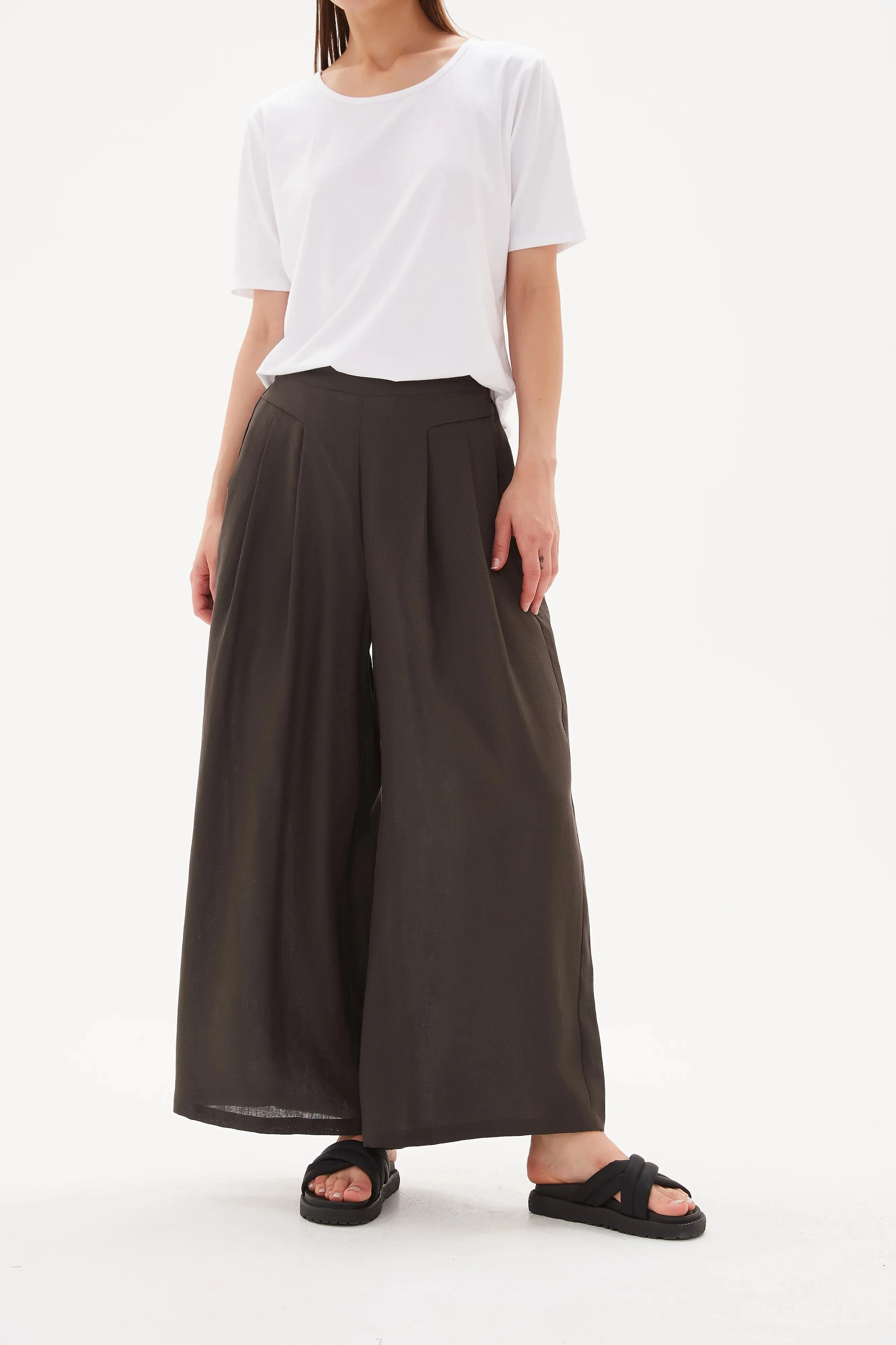 Tirelli Elastic Back Palazzo Pant