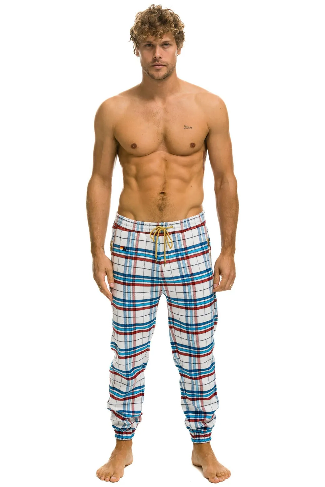 UNISEX PLAID LODGE PANT - MONTAUK PLAID