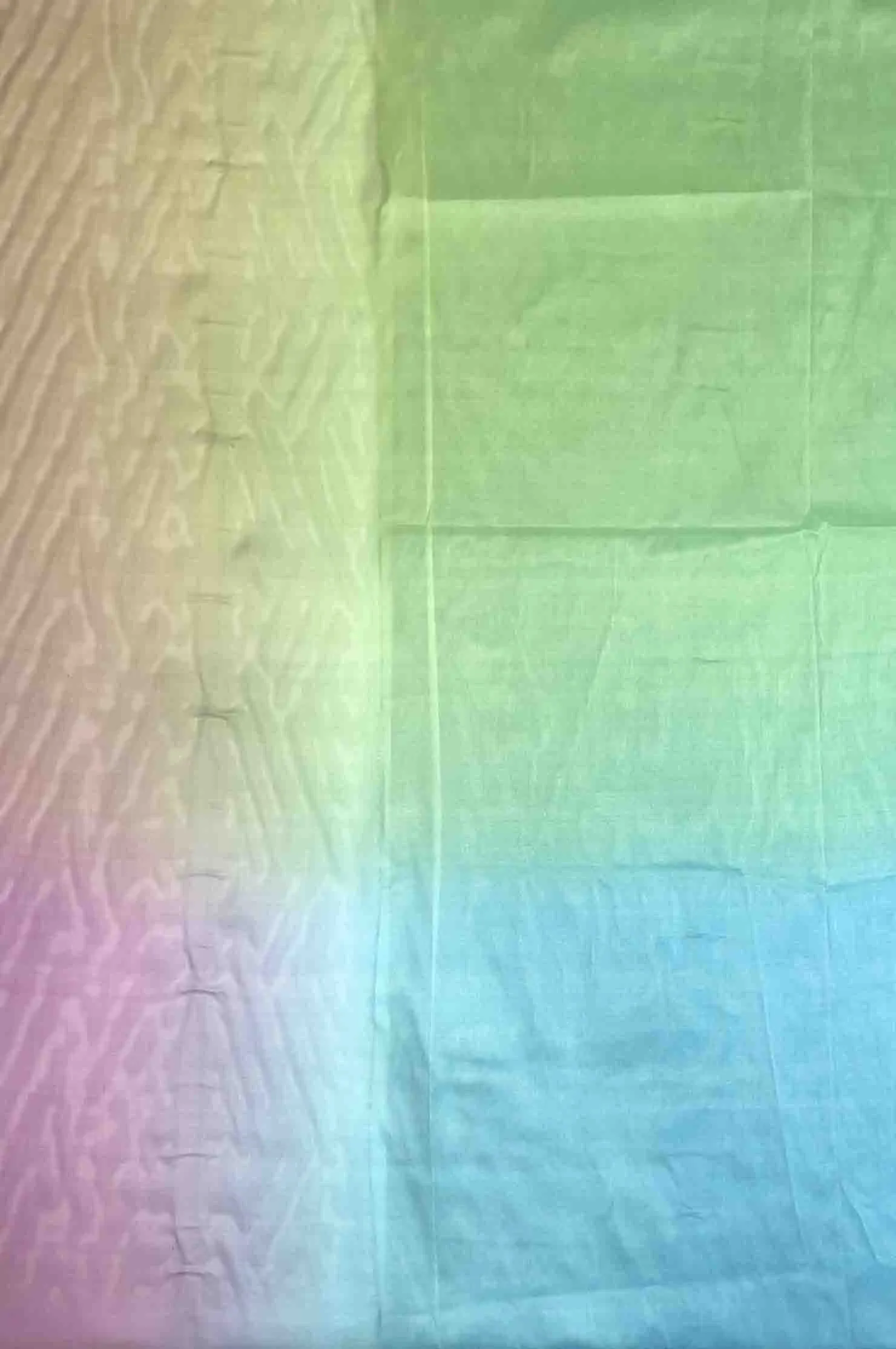 Vivid Blue, Kelly Green, Ginger bread, Striking Purple Ombre Silk Chiffon 4D-1041 Fabric