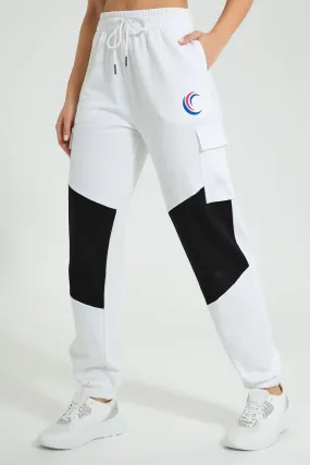 White Cargo Active Jogger