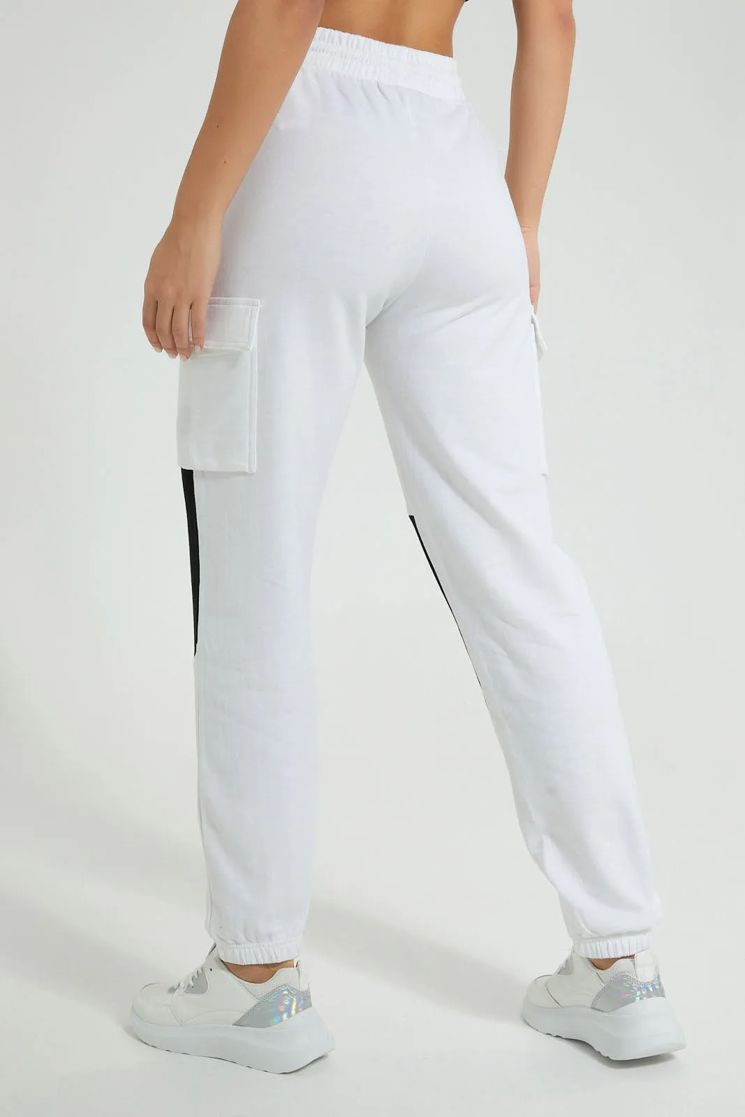 White Cargo Active Jogger